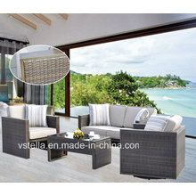 Garden Rattan Wicker Sectional sofá ao ar livre Set